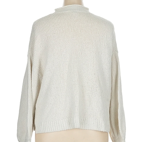 Nordstrom Women's White Crew Neck Sweater - Picture 11 of 13